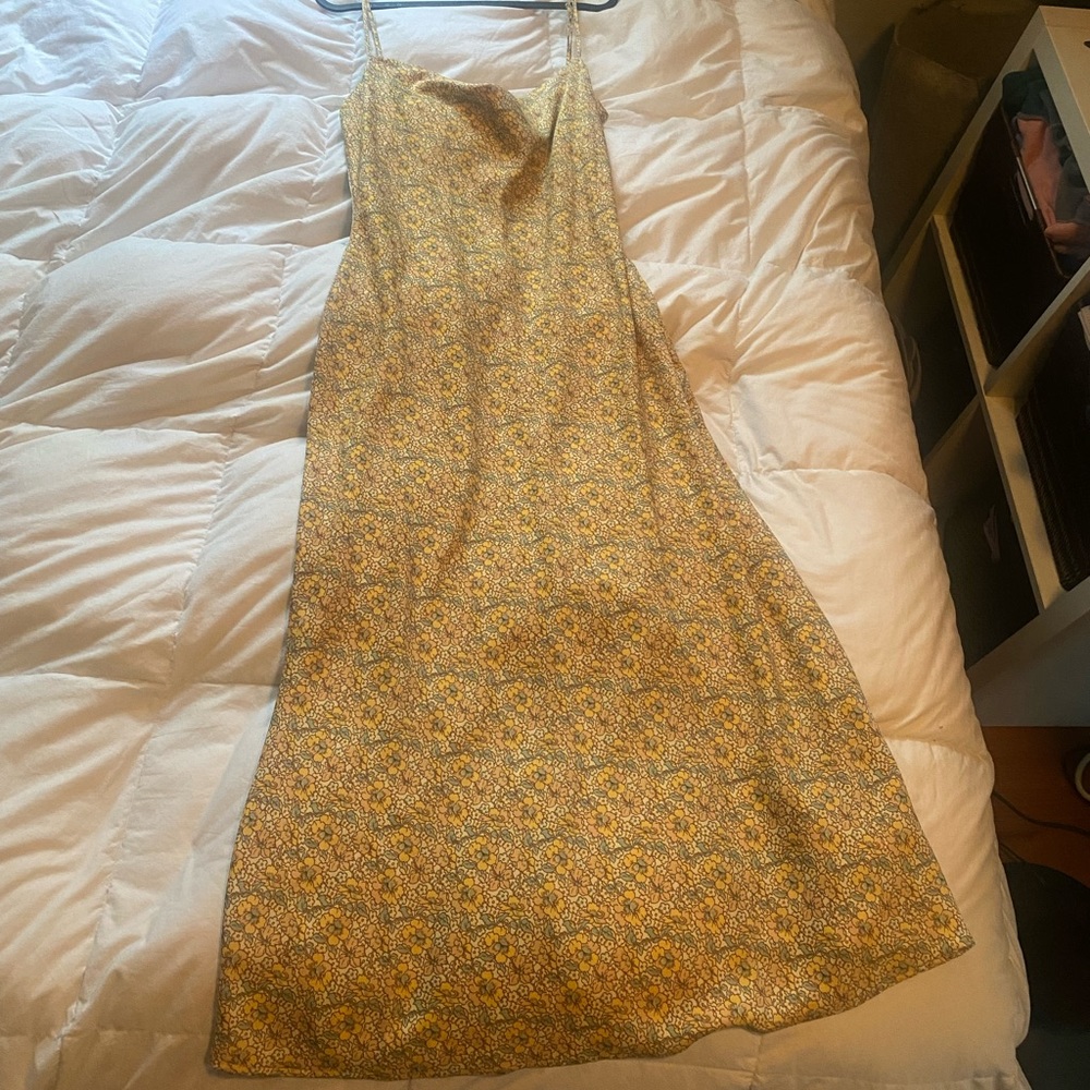 Urban outfitters silk print dress